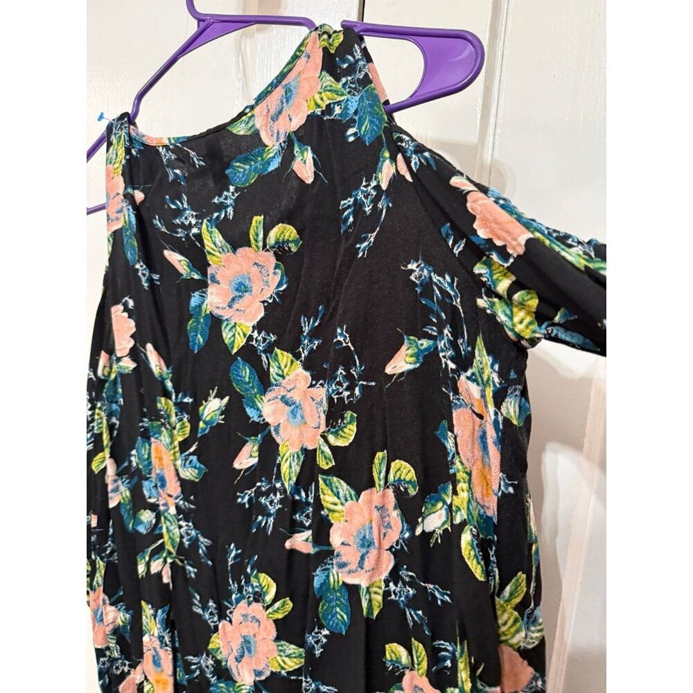 Xhilaration women size, large floral long sleeve dress - Picture 8 of 9